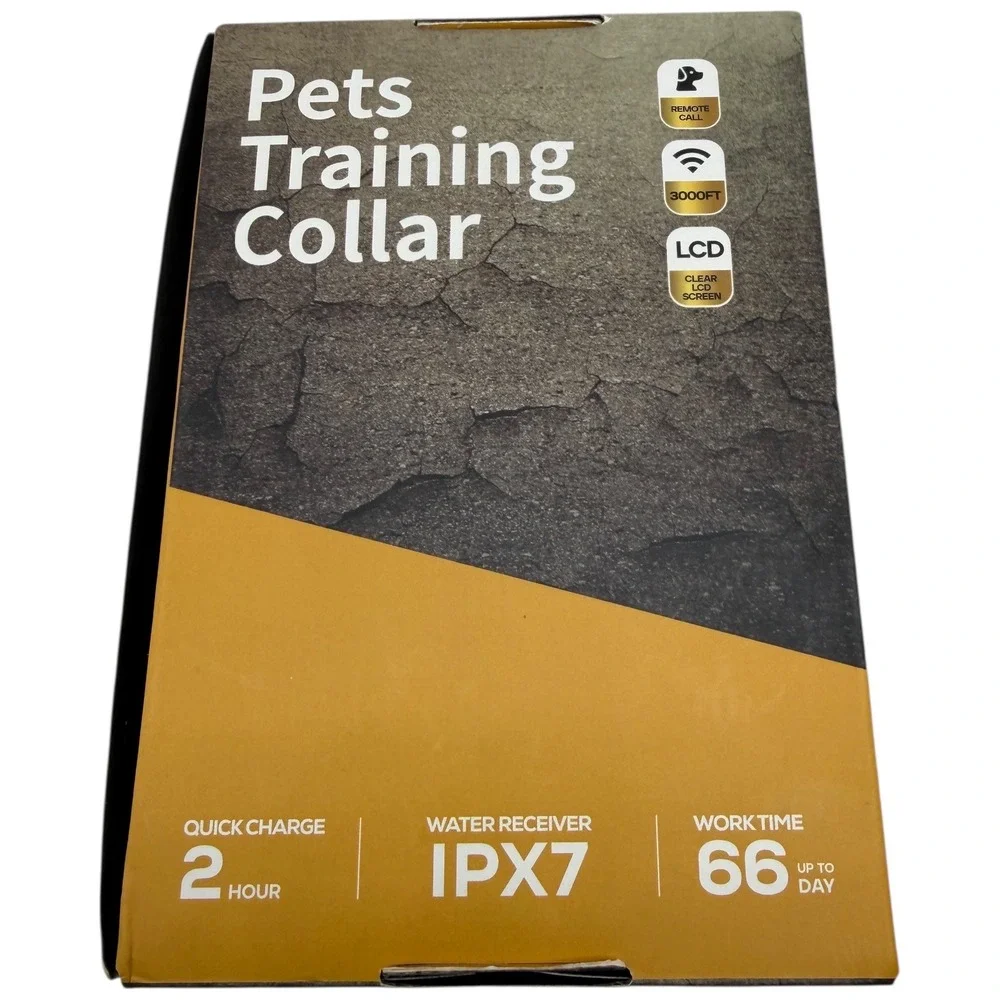 Honey One Pets Training Collar 3000ft Range Shock Vibration Beep 3‎ Modes IPX7